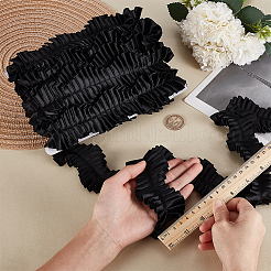 8 Yards Polyester Wavy Pleated Lace Ribbon&nbsp;OCOR-FG0002-88A