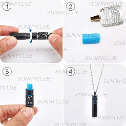 304 Stainless Steel Hollow Cloud Column Perfume Bottle Pendant Necklaces&nbsp;NJEW-SC0001-47A