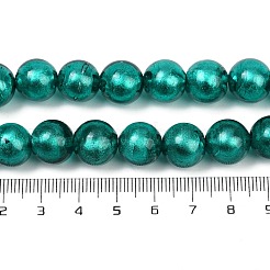 Handmade Silver Foil Glass Beads Strands&nbsp;FOIL-F002-01A