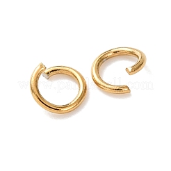 304 Stainless Steel Open Jump Rings&nbsp;A-STAS-R049-4x0.6mm-G