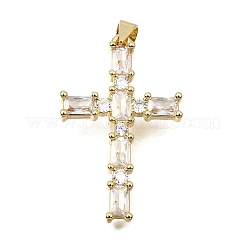 Brass Pave Cubic Zirconia Pendants&nbsp;CU-CBAE7DF-11G-D
