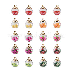 Transparent Glass Globe Pendants&nbsp;GLAA-TA0001-07