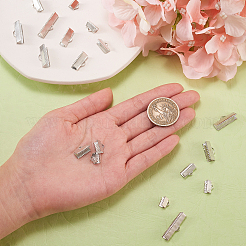 145Pcs 6 Styles Iron Ribbon Crimp Ends&nbsp;IFIN-CJ0001-49