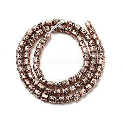 Electroplated Natural Lava Rock Beads Strands&nbsp;G-G984-04R