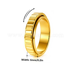 304 Stainless Steel Rotating Finger Rings for Men&nbsp;WG51C9D-01