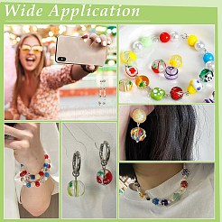 12Pcs Transparent Glass Beads&nbsp;GGLA-PH0001-59