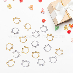 20Pcs 2 Colors 304 Stainless Steel Charms&nbsp;STAS-DC0013-73