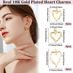 12Pcs 3 Styles Rack Plating Brass Pendants&nbsp;KK-BBC0024-11