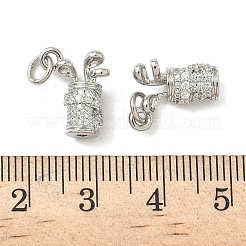 Brass Micro Pave Cubic Zirconia Pendants&nbsp;KK-Z120-29P