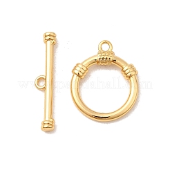 Brass Toggle Clasps&nbsp;KK-P340-33G