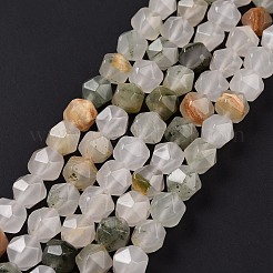 Natural Tianshan Cui Quartzite Beads Strands&nbsp;G-G990-F06