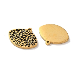 Ion Plating(IP) 304 Stainless Steel Black Enamel Pendants&nbsp;STAS-M102-41G