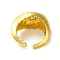 Brass with Cubic Zirconia Rings&nbsp;RJEW-B057-01G-04