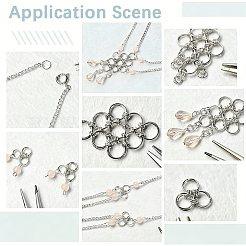 5Pcs 925 Sterling Silver Split Jump Rings&nbsp;STER-BBC0009-45B