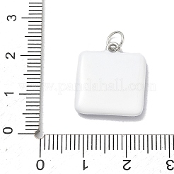Printed Brass Enamel Pendants&nbsp;KK-CBA9B3D-03P-03