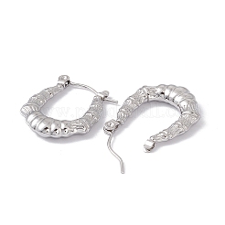 Non-Tarnish 304 Stainless Steel Chunky Hoop Earrings for Women&nbsp;LS-EJEW-E199-07P