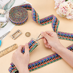 4.7~5 Yards Polycotton Jacquard Wave Ribbon&nbsp;OCOR-BC0006-73A