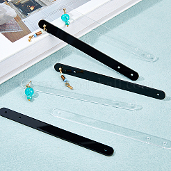 2 Bags Transparent Acrylic 3-Hole Earring Try-On Stick&nbsp;ODIS-HS0001-01