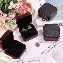 Plastic & PU Leather Jewelry Cufflink Boxes&nbsp;CON-WH0117-14B