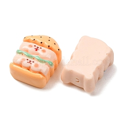 Bear Theme Oapque Resin Imitation Food Cabochons&nbsp;RE-CBA6DF0-03
