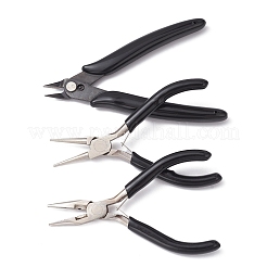 3Pcs 3 Styles Carbon Steel Jewelry Pliers Sets&nbsp;PT-YW0001-10