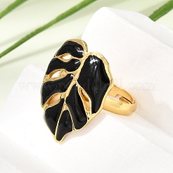 304 Stainless Steel Enamel Cuff Open Rings&nbsp;SA-CBA369F-02G-02