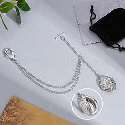 Brass Clip Pocket Watch Chain&nbsp;HJEW-PH02443