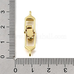 Brass Fold Over Clasps&nbsp;KK-P306-05G