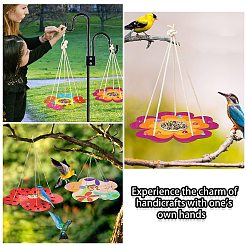 2 Sets Flower DIY Wooden Bird Feeder&nbsp;DIY-CJ0002-55