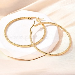 201 Stainless Steel Hoop Earrings&nbsp;EJEW-Q026-07G