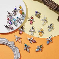 20Pcs 10 Color Evil Eye Lampwork Pendants&nbsp;FIND-CJ0001-69