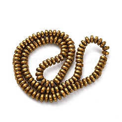 Electroplated Natural Lava Rock Beads Strands&nbsp;G-A256-E01-01F