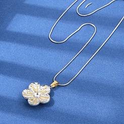 304 Stainless Steel Two Tone Pendant Necklaces for Women&nbsp;NJEW-S445-01D-GP