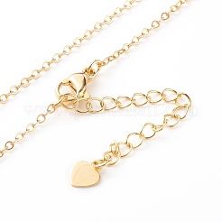 Brass Micro Pave Clear Cubic Zirconia Pendant Necklaces&nbsp;NJEW-JN03400