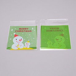Christmas Theme Rectangle OPP Self-Adhesive Cookie Bags&nbsp;OPP-SZC0001-02A