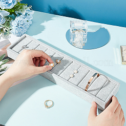 Velvet Covered MDF Bracelet Display Tray&nbsp;BDIS-WH0002-12B