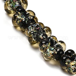 Handmade Dichroic Foil Glass Beads Strands&nbsp;DICH-U001-04A