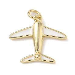 Brass Enamel Pendants&nbsp;KK-B155-10G