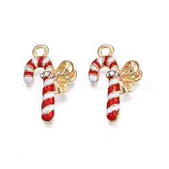 Rack Plating Alloy Enamel Pendants&nbsp;ENAM-N055-151B