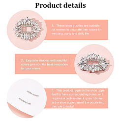 Alloy Crystal Rhinestone Shoe Decoration&nbsp;DIY-FG0003-75