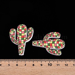 Printed Tartan Acrylic Pendants&nbsp;OACR-T028-04A