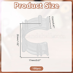 Plastic Bobbin Core Clip&nbsp;FIND-WH0521-203