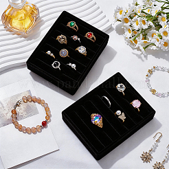 6-Slot Velvet Jewelry Display Trays&nbsp;ODIS-SP0002-24B-02