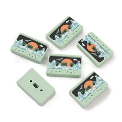 Retro Opaque Resin Cabochons&nbsp;FIND-CJC0004-25A
