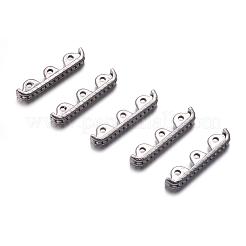 3 Holes Tibetan Style Alloy Spacer Bars&nbsp;A0448Y