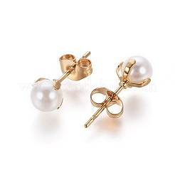 304 Stainless Steel Stud Earrings&nbsp;EJEW-I229-01G-B