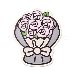 Paper Rose Bouquet Greeting Card&nbsp;AJEW-F067-01A