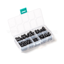 340Pcs 4 Sizes Natural Black Tourmaline Beads&nbsp;G-LS0001-25