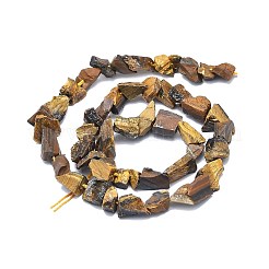 Raw Rough Natural Tiger Eye Beads Strands&nbsp;G-I279-B18