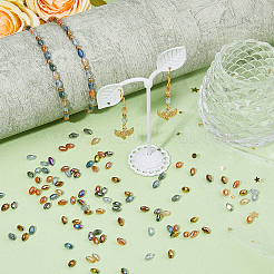 500Pcs 10 Colors Electroplate Glass Beads&nbsp;EGLA-DC0001-10